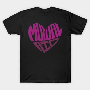 Mutual Aid Heart — Purples T-Shirt